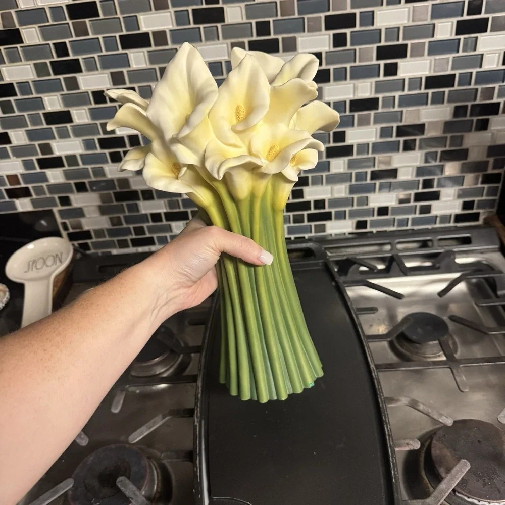 Ibis & Orchid Design Calla Lily #301 Sculptural Vase 13